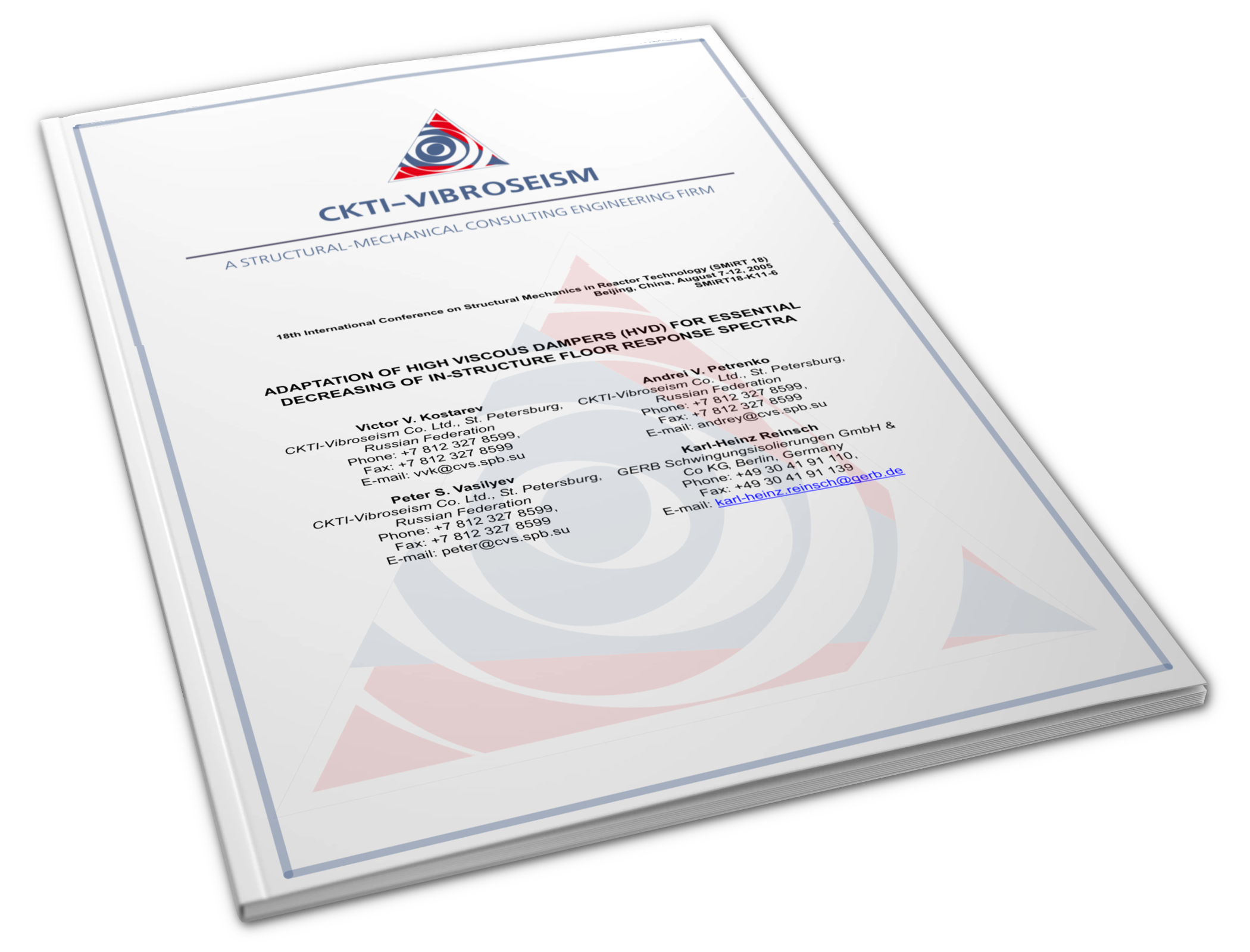 Cover of Adaptation of High Viscous Dampers (HVD) for Essential Decreasing of In-Structure Floor Response Spectra